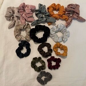 Elegant Multi-Color Scrunchie Set 16 pieces total